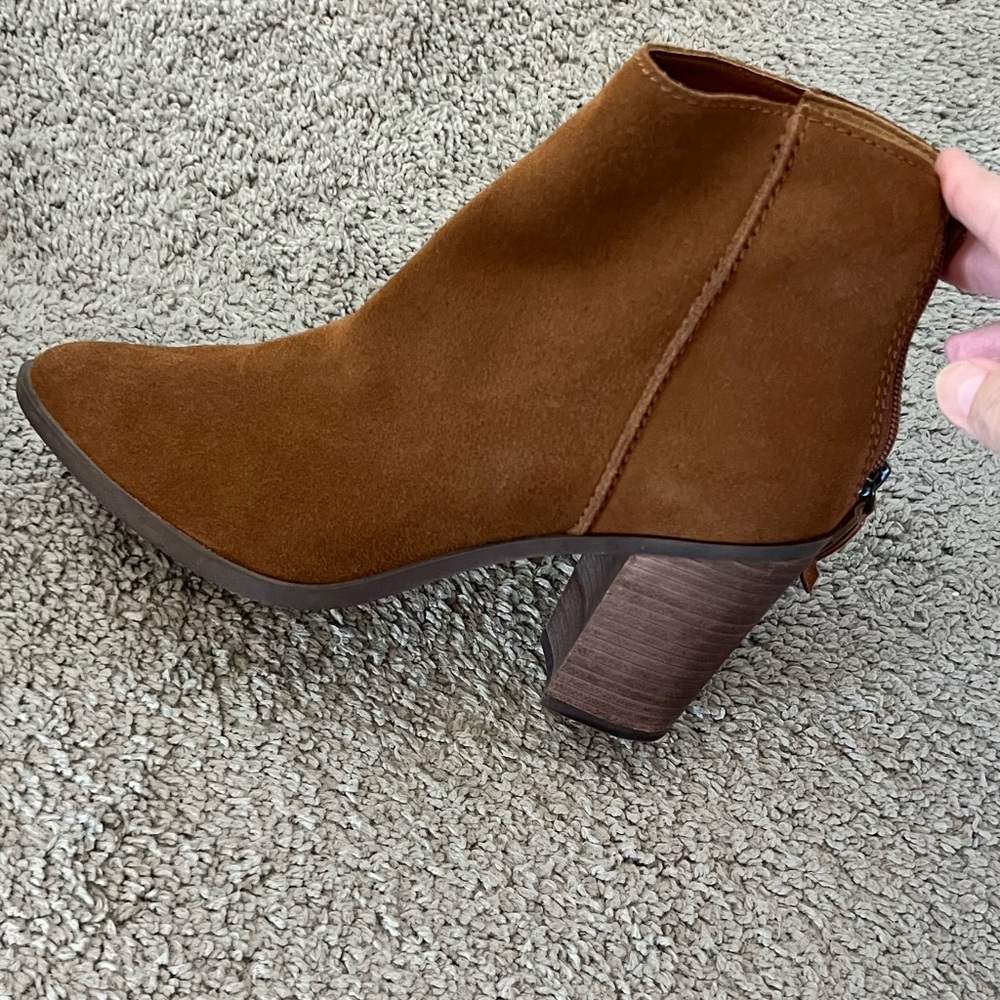 bp Brown Chelsea Ankle Boots with Elastic Panels